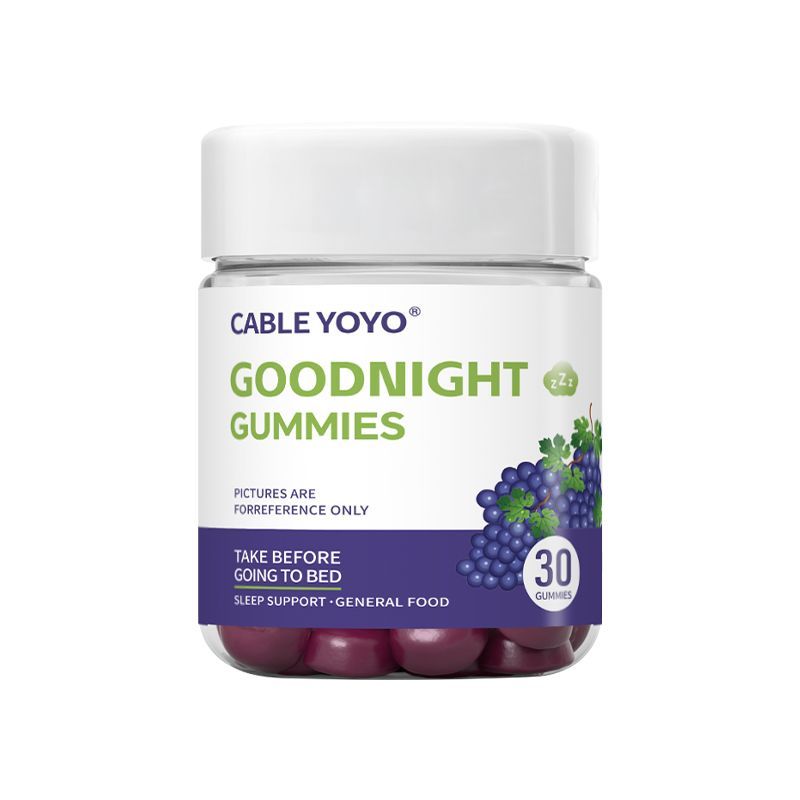 晚安軟糖褪黑素助眠學生氨基丁酸睡眠高中生休息軟糖VC維生素B6族